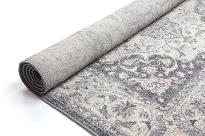 Evadne Traditional Grey Rug