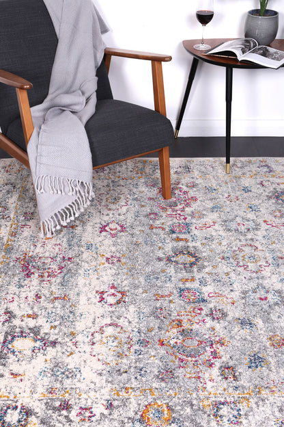 Evadne Flowers Multi-Coloured Rug