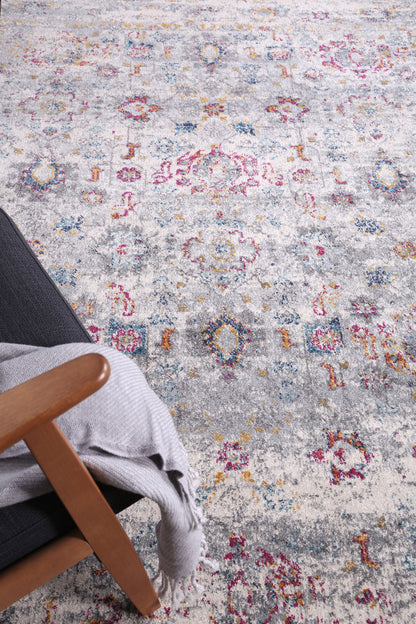 Evadne Flowers Multi-Coloured Rug