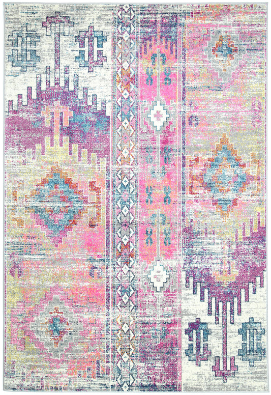 Evadne Ikat Multi Coloured Rug