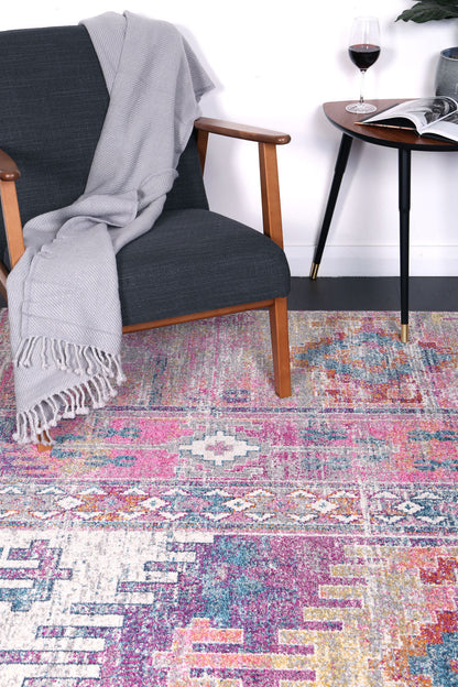 Evadne Ikat Multi Coloured Rug