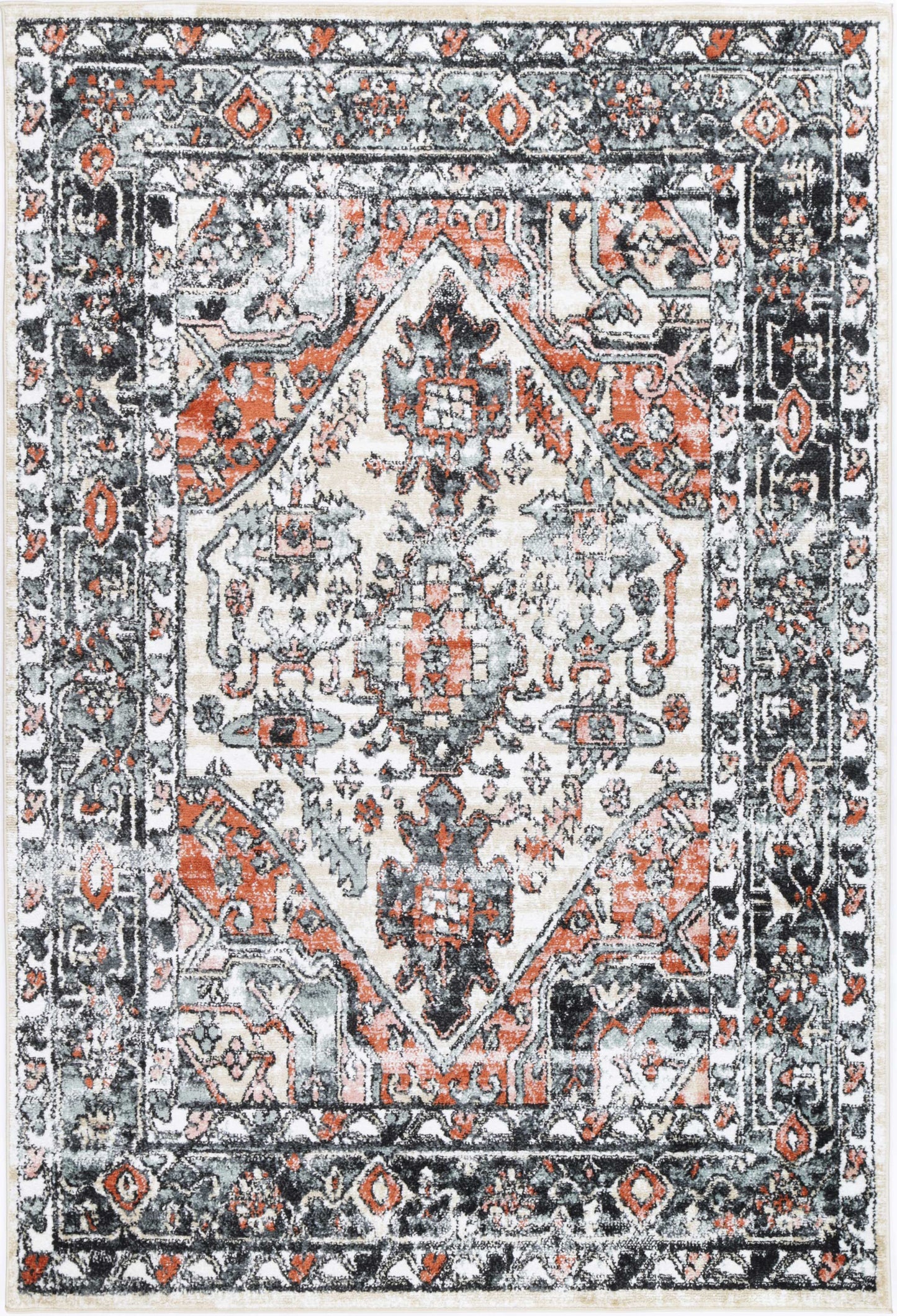 Lorena Manor Traditional Beige Rug