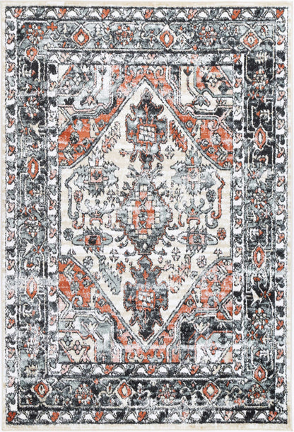 Lorena Manor Traditional Beige Rug