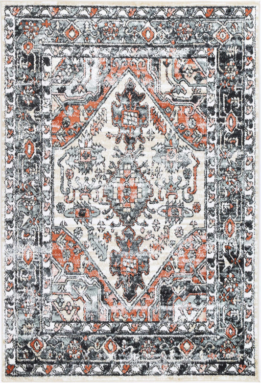 Lorena Manor Traditional Beige Rug