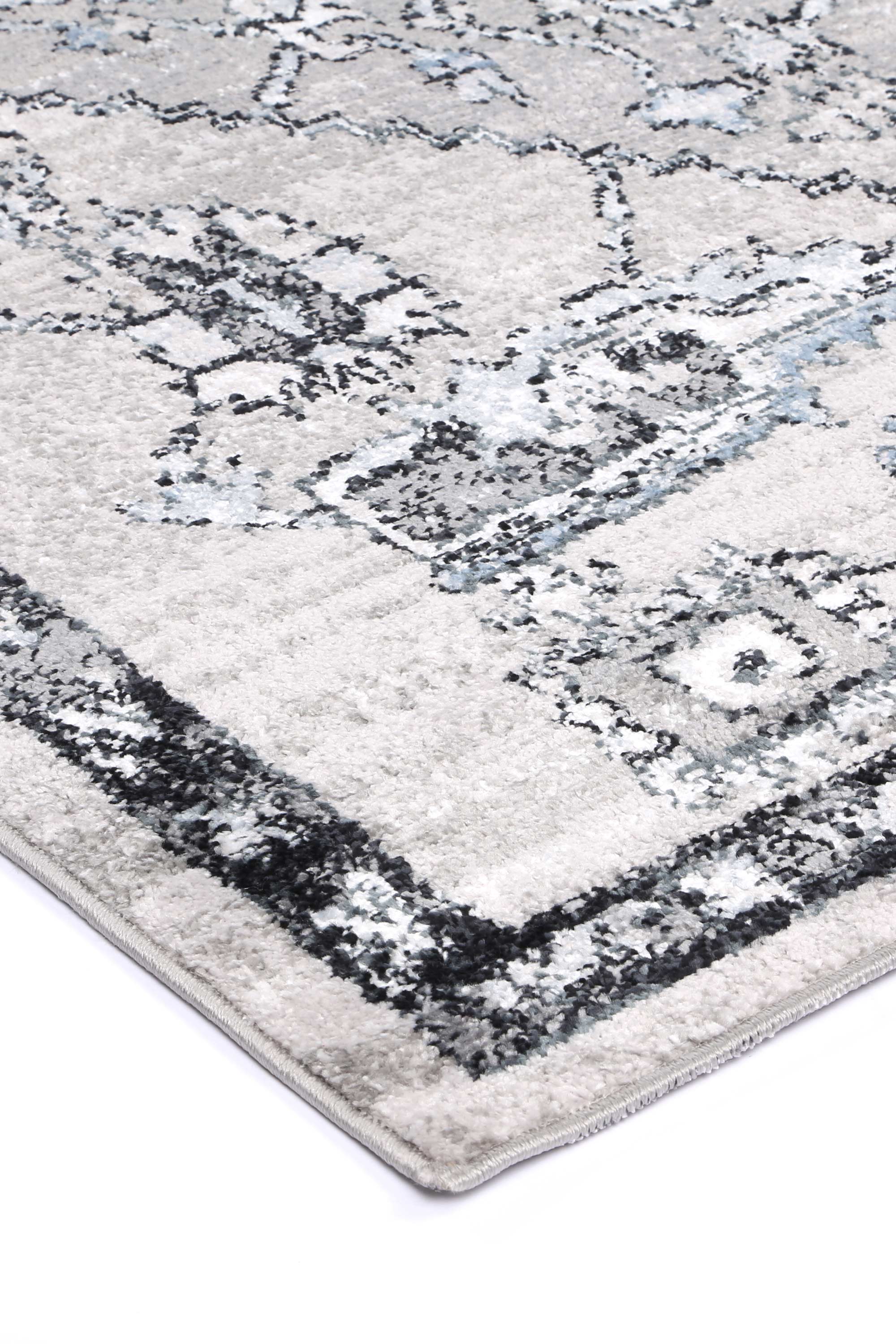 Lorena Lynnwood Hall Traditional Grey Rug