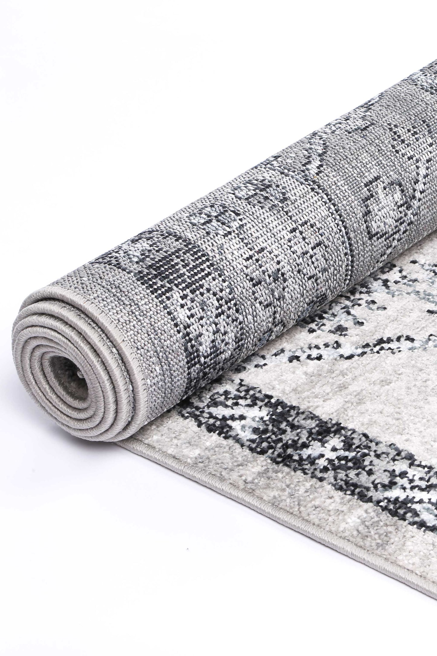 Lorena Lynnwood Hall Traditional Grey Rug