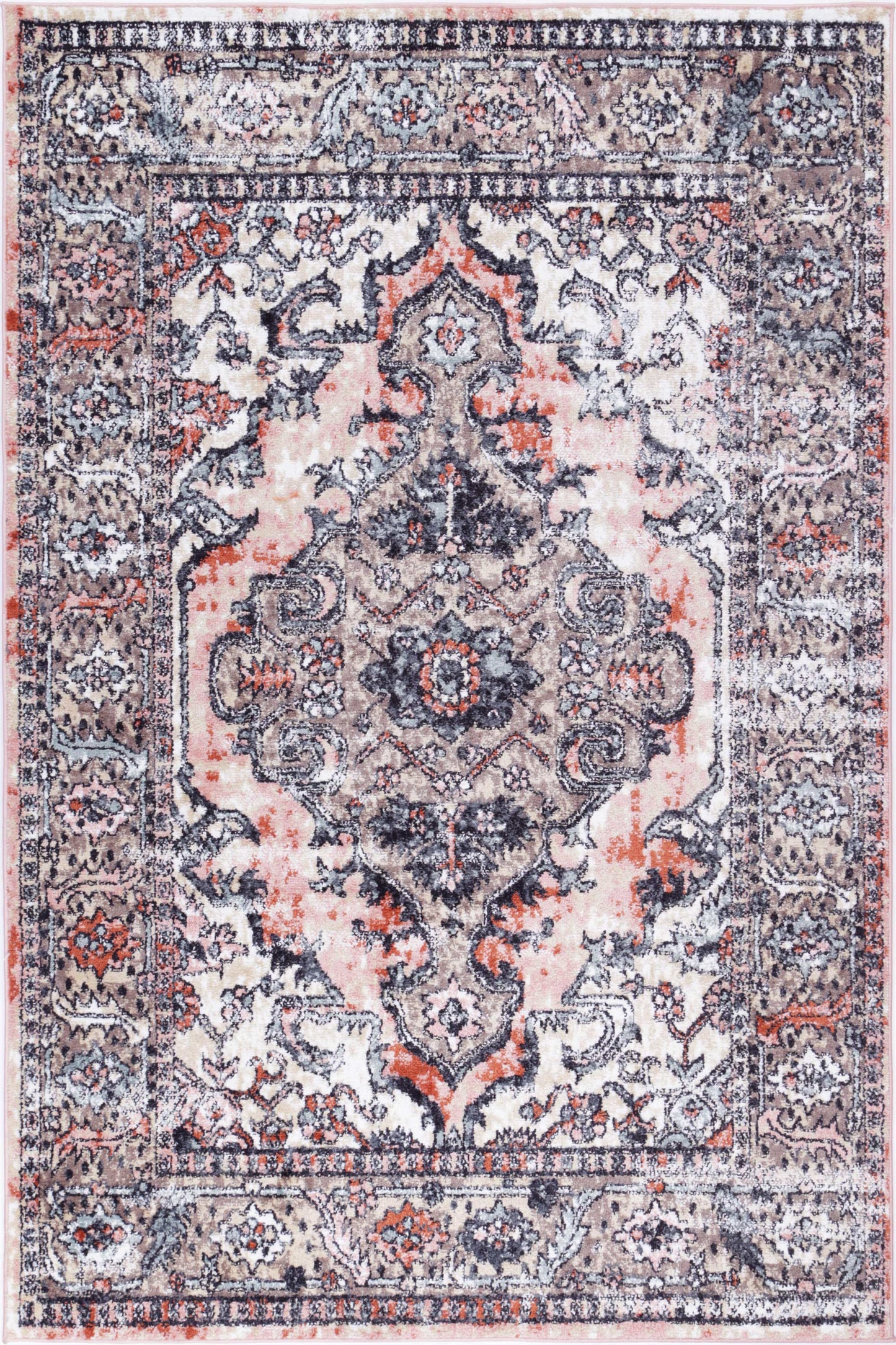Lorena Pensmore Traditional Beige Rug