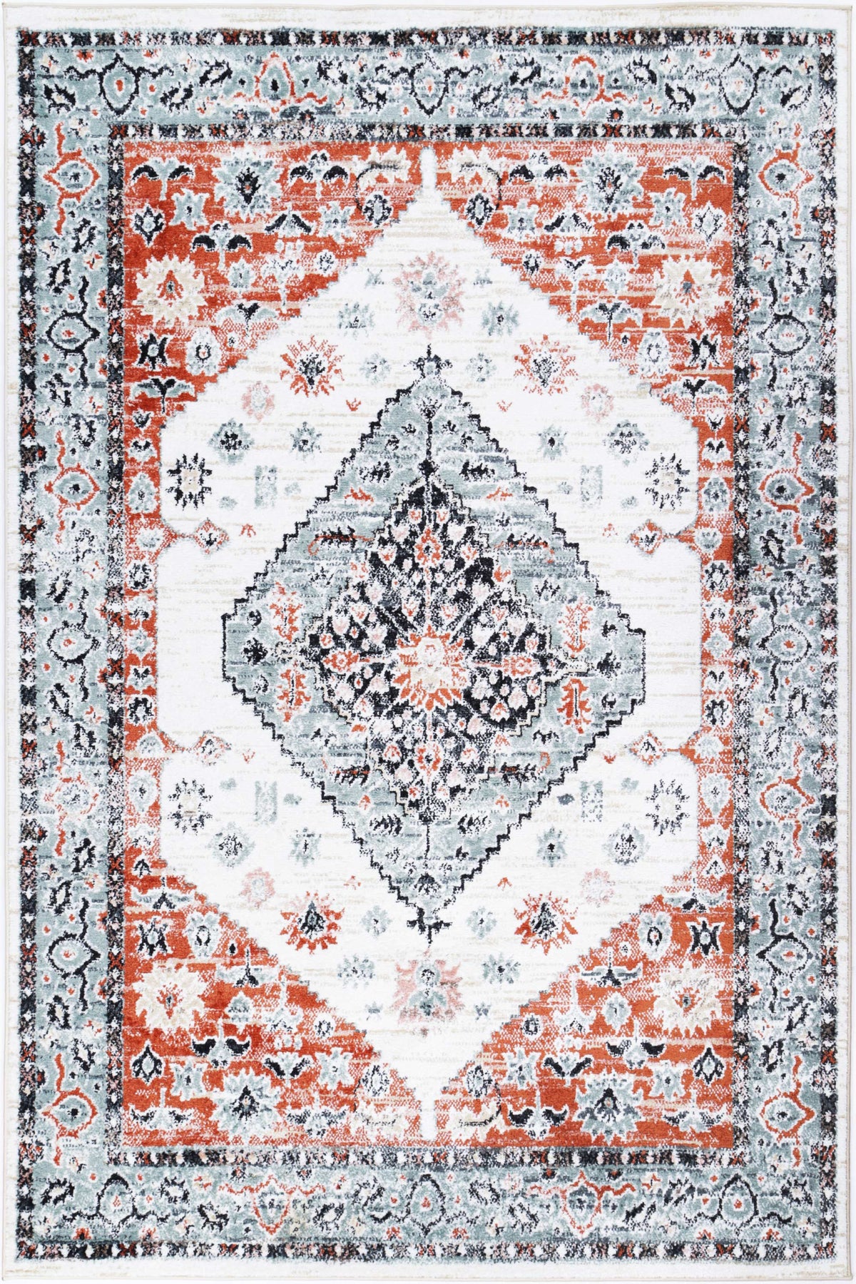 Lorena Witanhurst Traditional Cream Rug