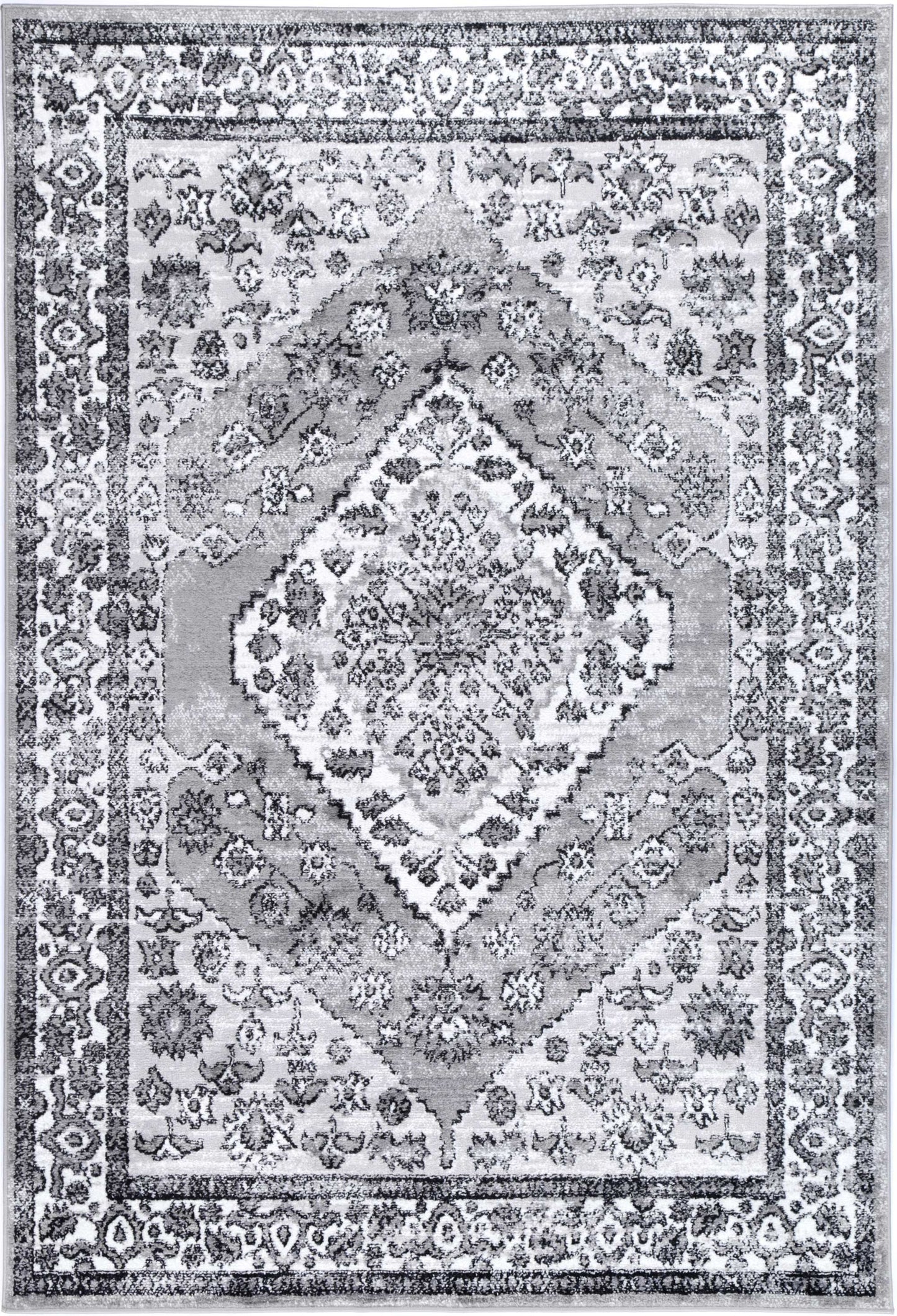 Lorena Safra Traditional Grey Rug