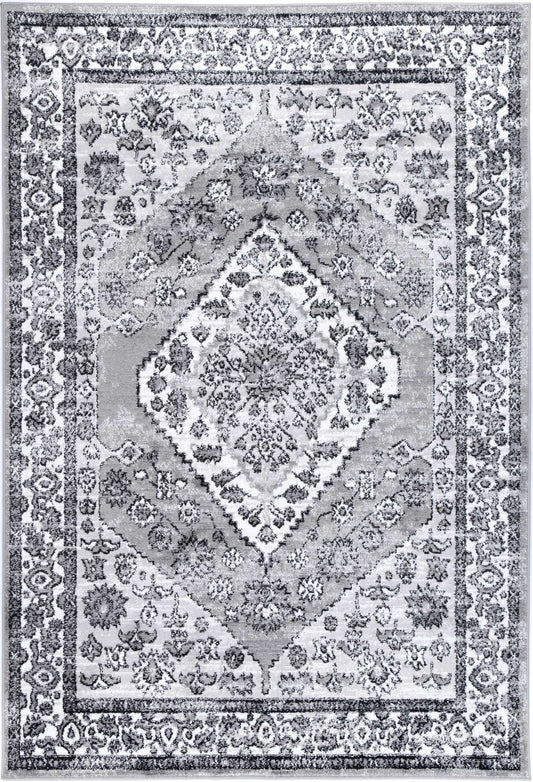 Lorena Safra Traditional Grey Rug
