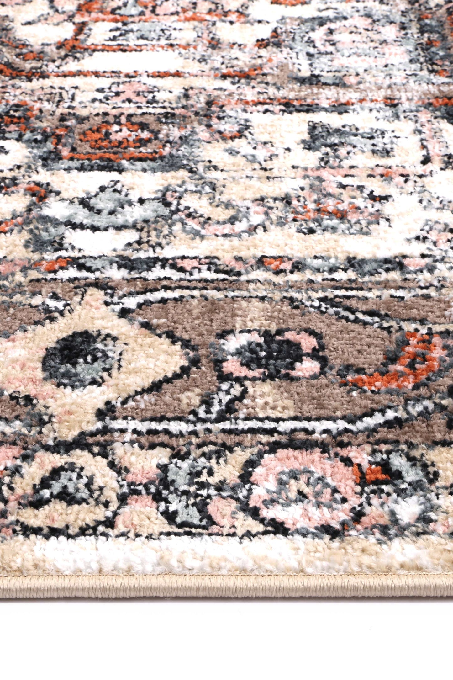 Lorena Stonewall Traditional Beige Rug