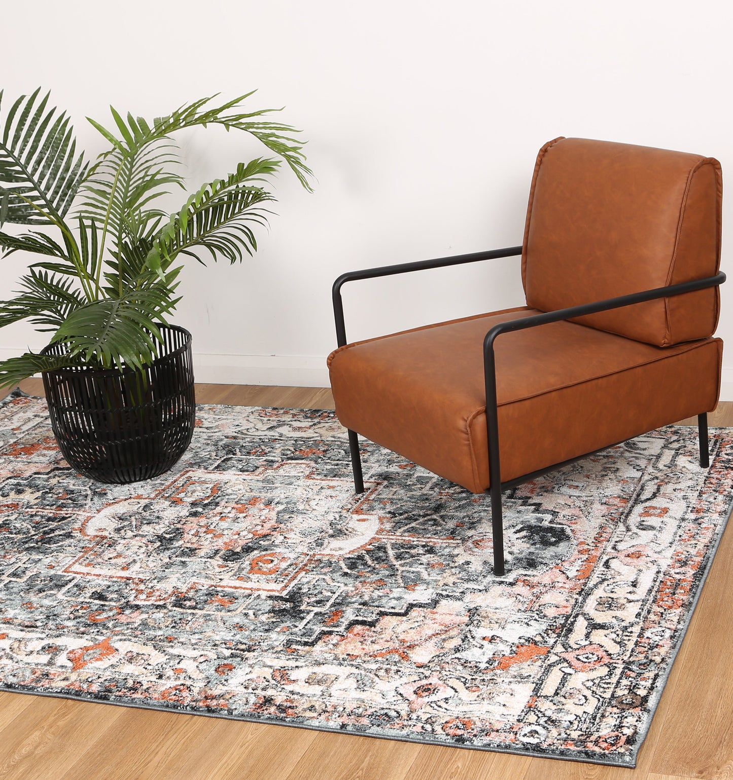 Lorena Padaro Lane Traditional Charcoal Rug