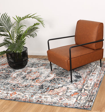 Lorena Padaro Lane Traditional Charcoal Rug