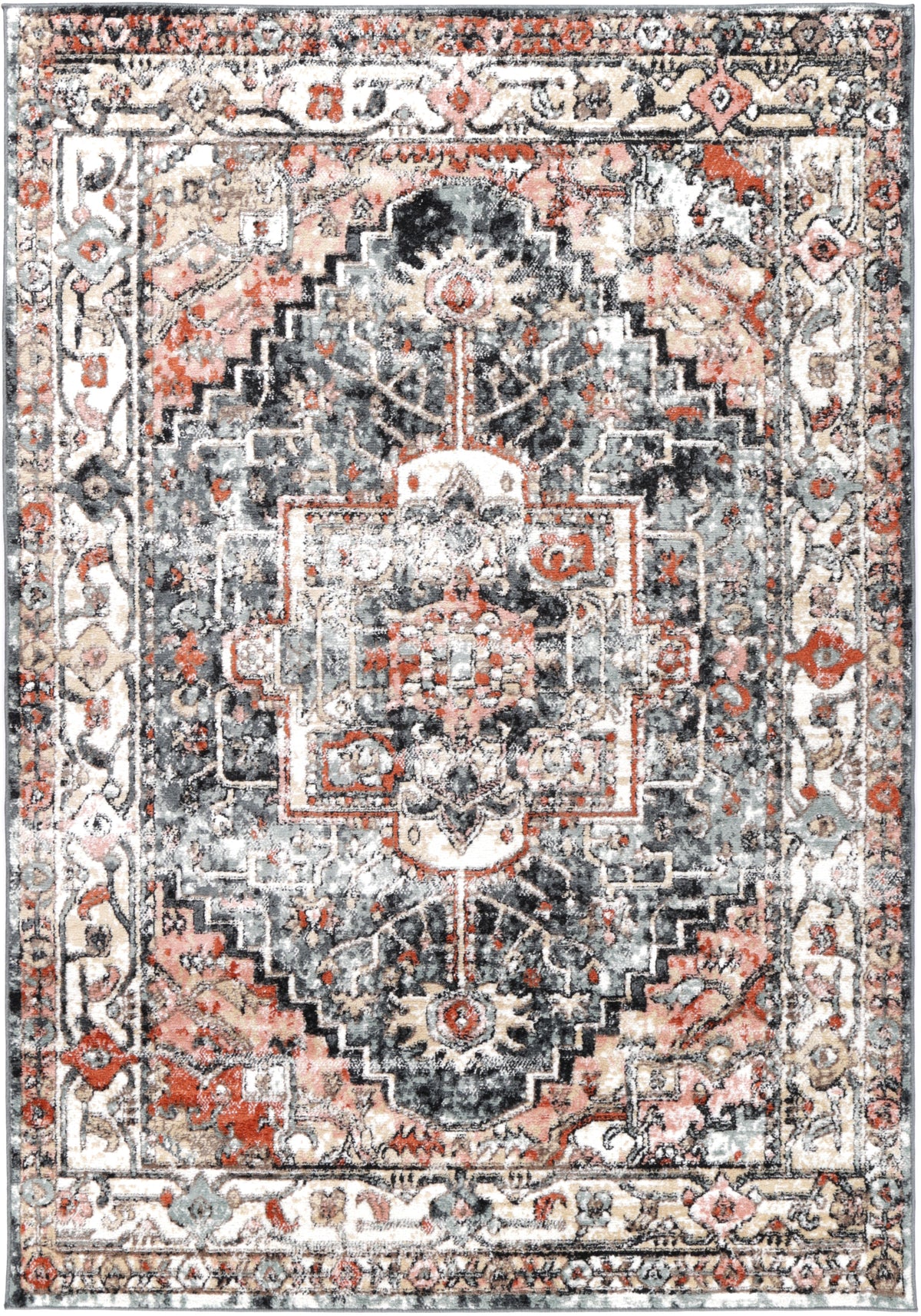 Lorena Padaro Lane Traditional Charcoal Rug