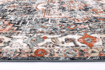 Lorena Padaro Lane Traditional Charcoal Rug