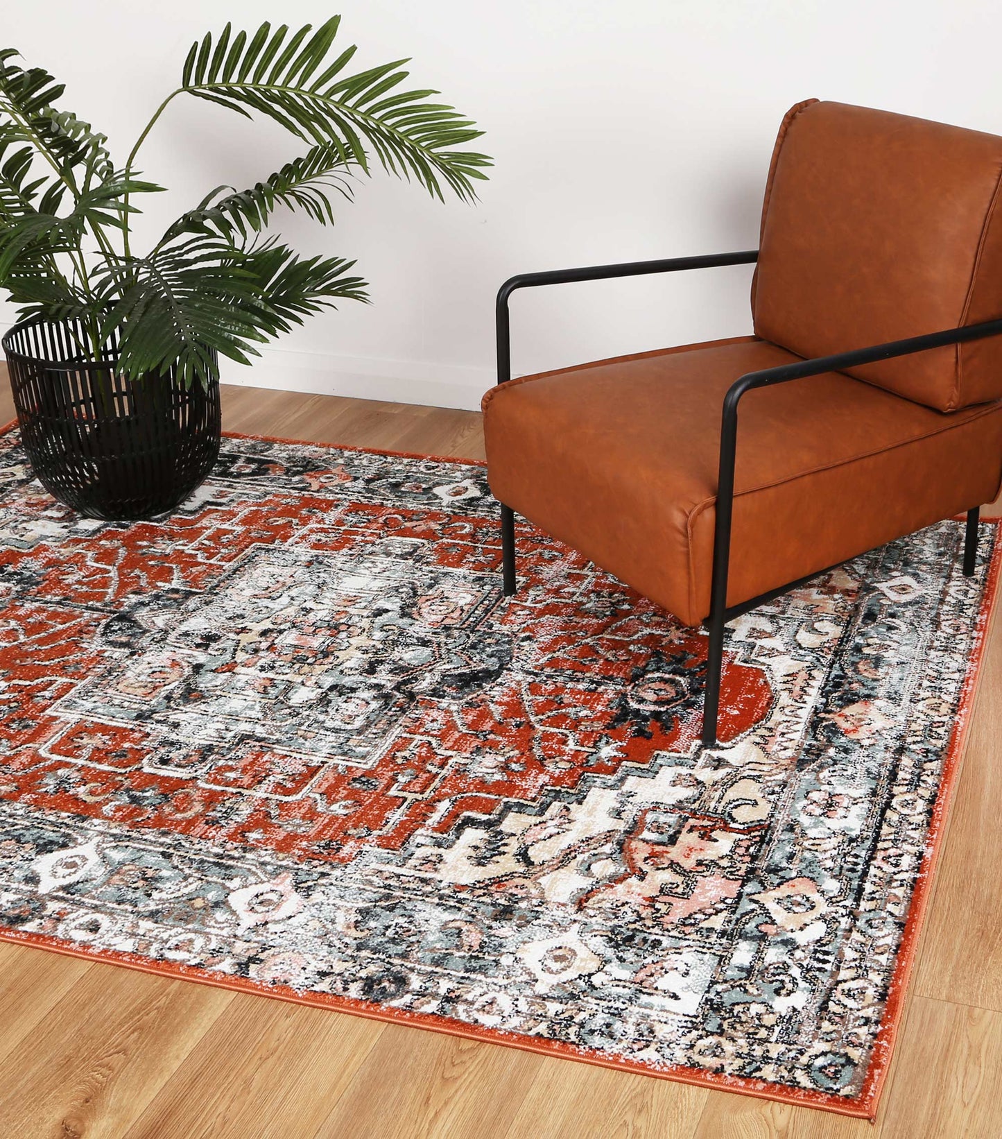 Lorena Atherton Traditional Terracotta Rug