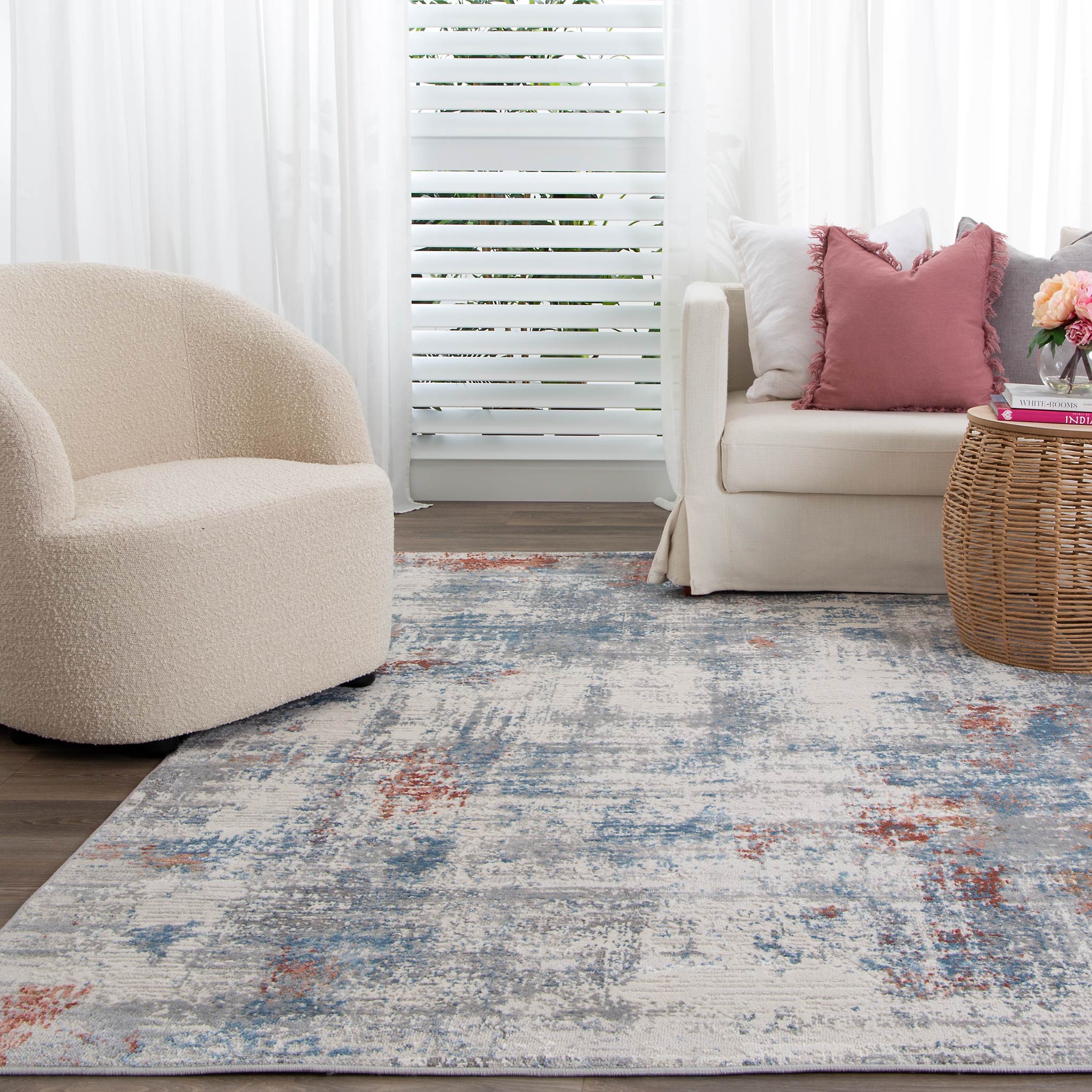 Marcella Grey Multi Modern Rug