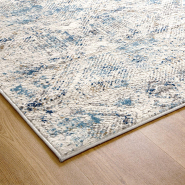 Marcella Navy Blue Ikat Rug