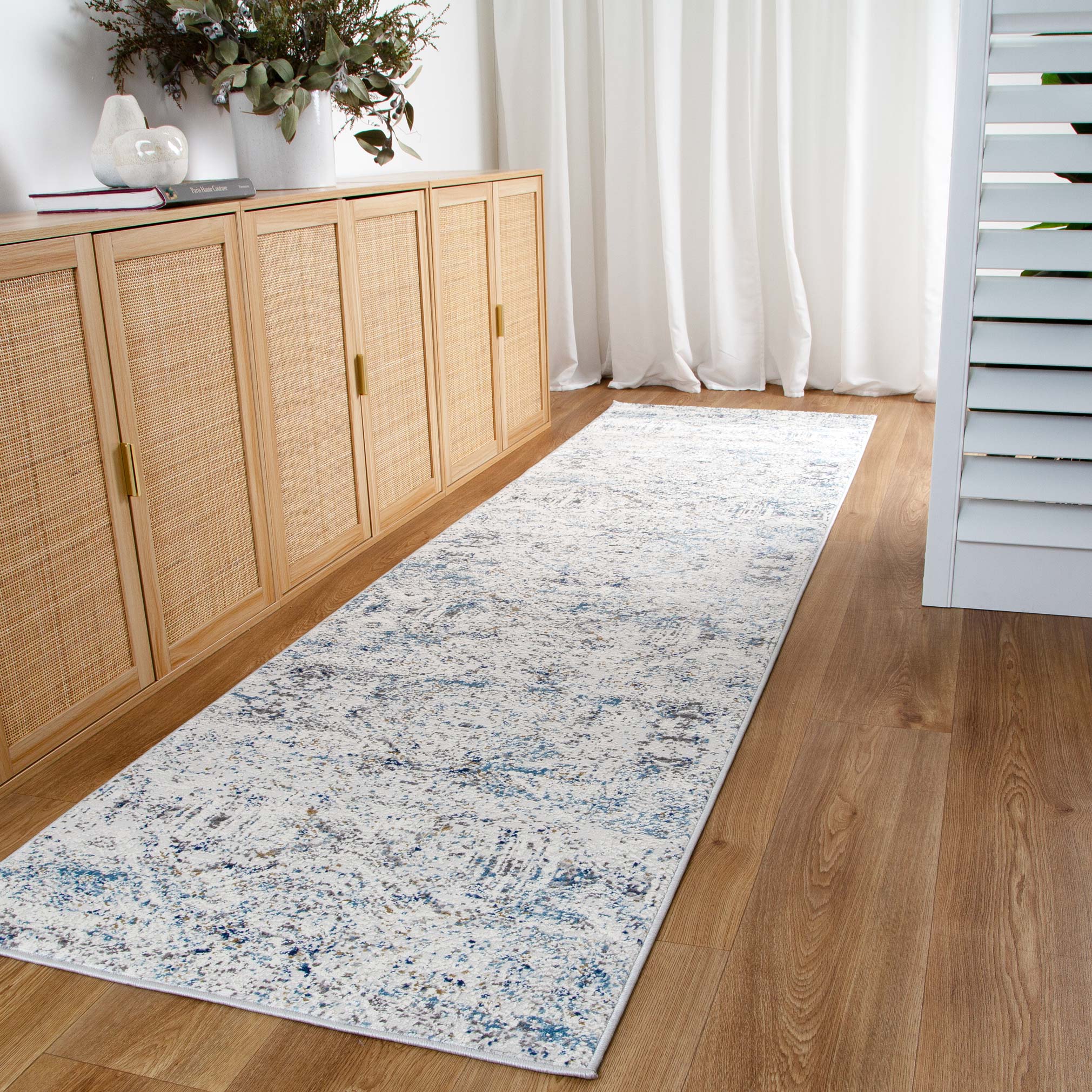 Marcella Navy Blue Ikat Rug