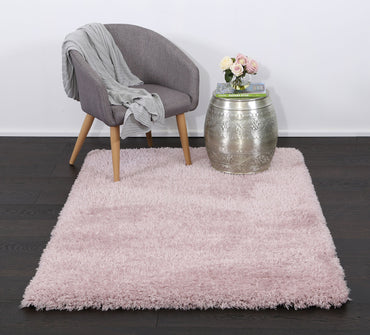 Fiorenza Super Soft Ultra Thick Shag Rug Light Pink
