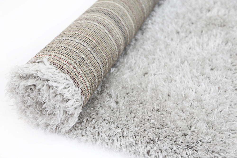 Fiorenza Super Soft Ultra Thick Shag Rug Silver