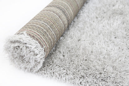 Fiorenza Super Soft Ultra Thick Shag Rug Silver