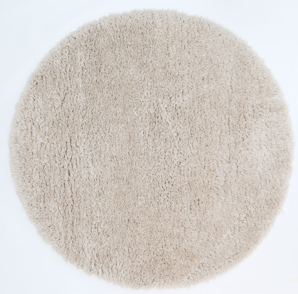 Fiorenza Super Soft Ultra Thick Cream Shaggy Round Rug