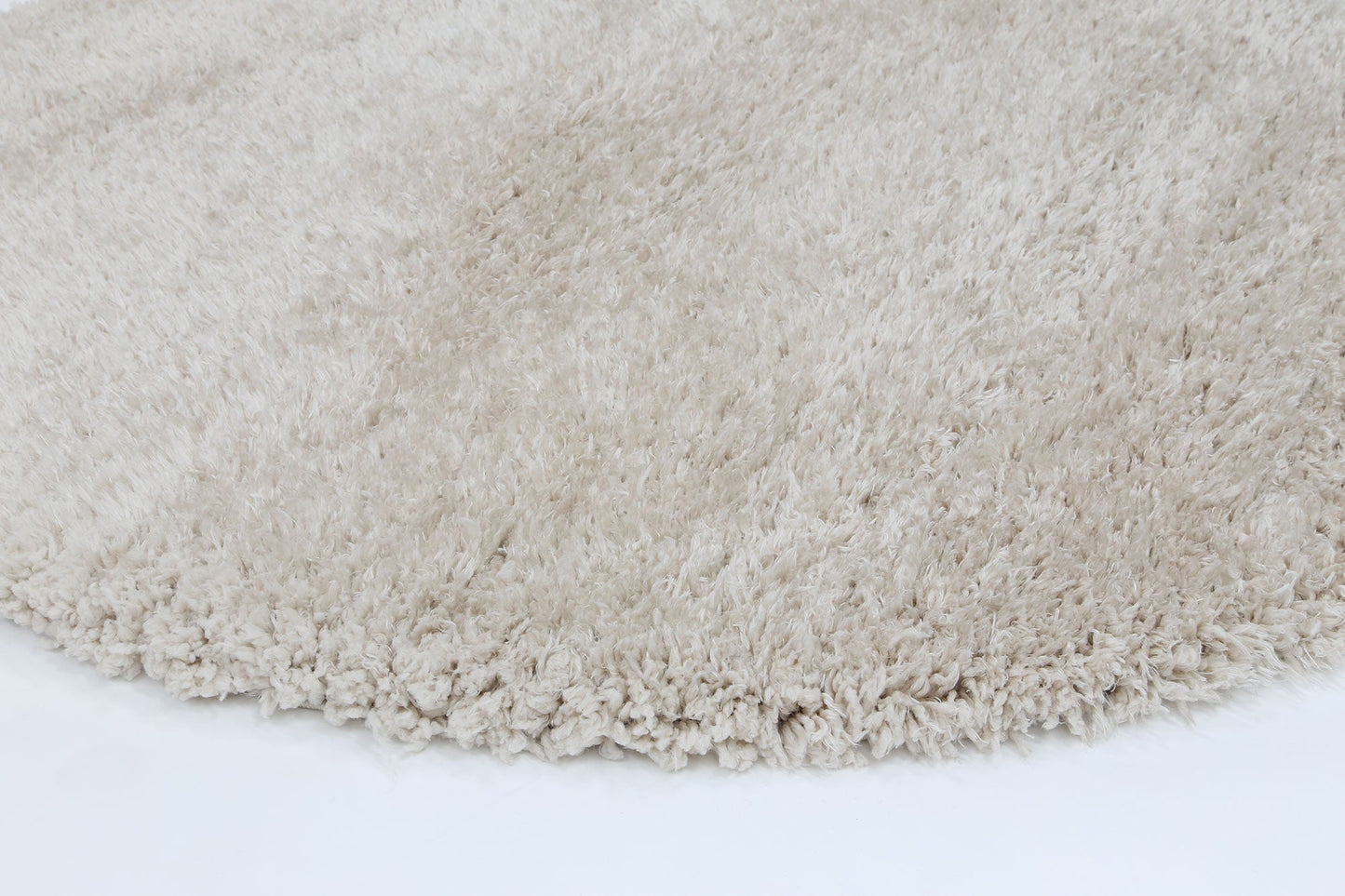 Fiorenza Super Soft Ultra Thick Cream Shaggy Round Rug