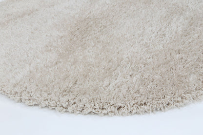 Fiorenza Super Soft Ultra Thick Cream Shaggy Round Rug