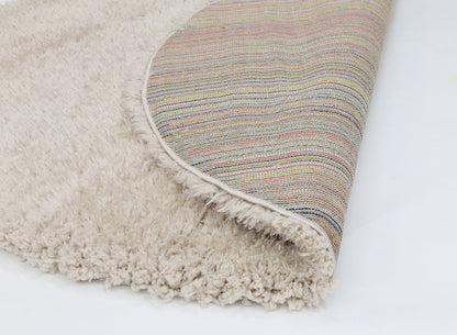 Fiorenza Super Soft Ultra Thick Cream Shaggy Round Rug