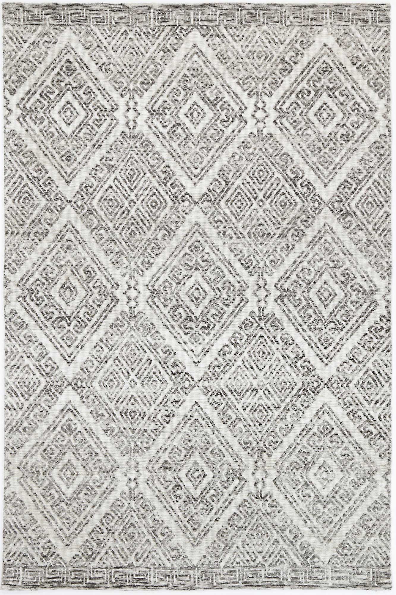 Estra Glenfalls Grey Tribal Rug