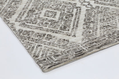 Estra Glenfalls Grey Tribal Rug