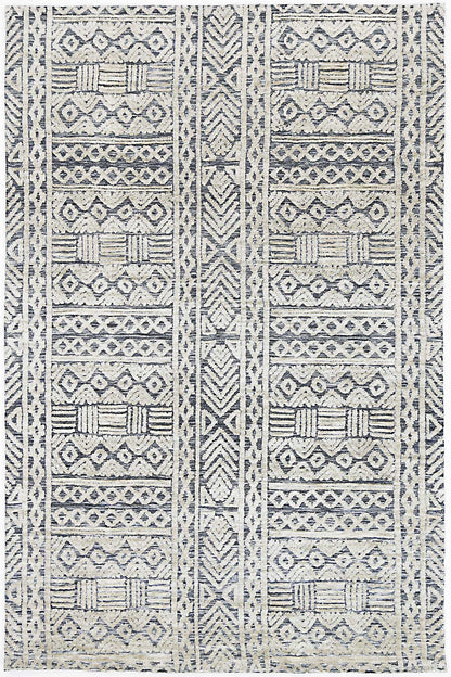 Estra Glenroy Blue Tribal Rug