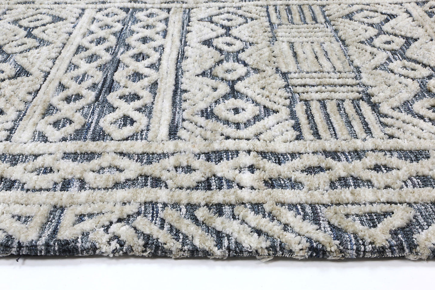 Estra Glenroy Blue Tribal Rug