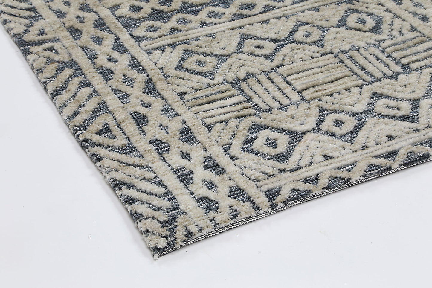 Estra Glenroy Blue Tribal Rug
