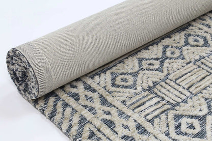 Estra Glenroy Blue Tribal Rug