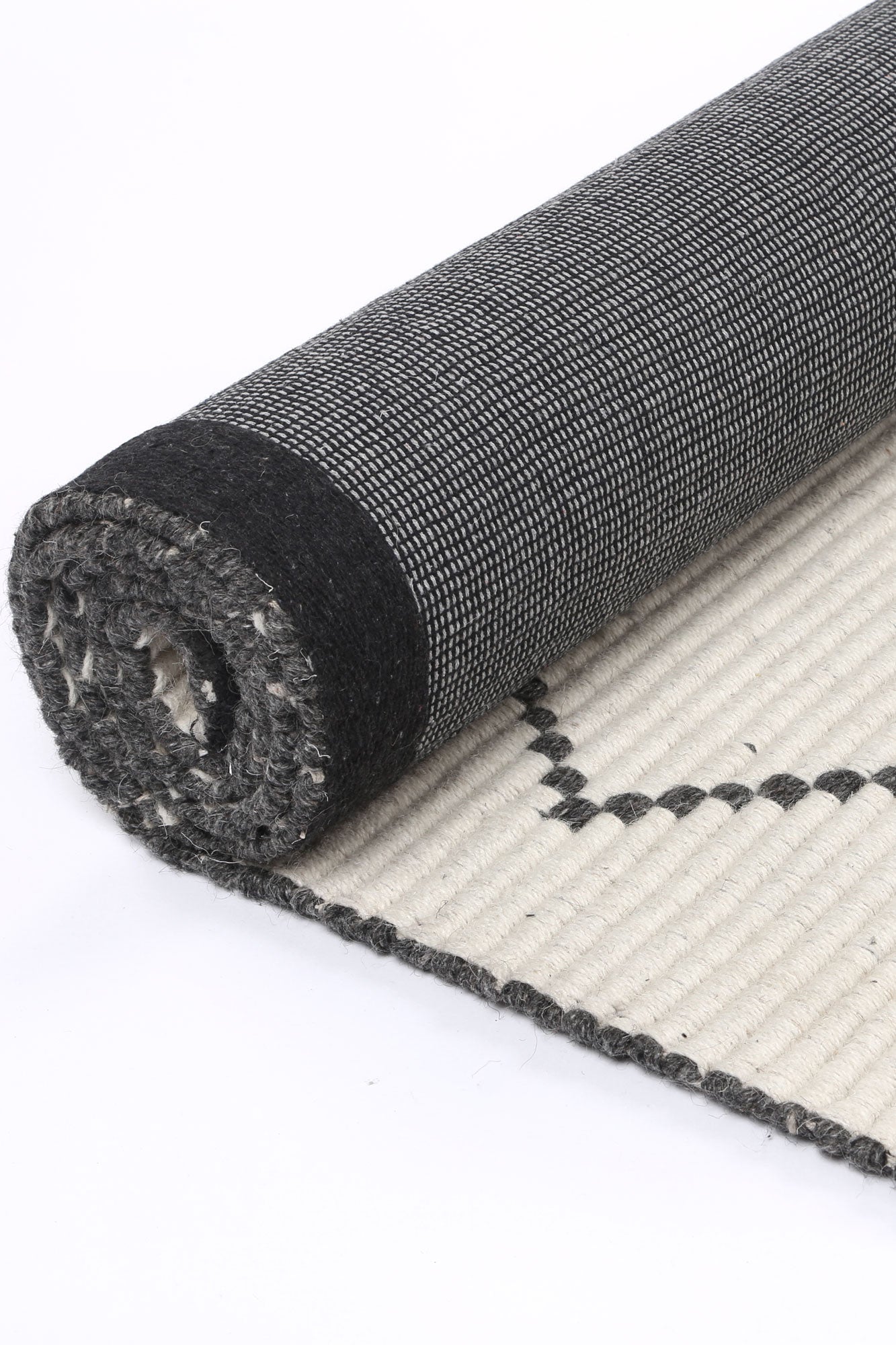 Orielle Zig-Zag Wool Blend Cream Rug