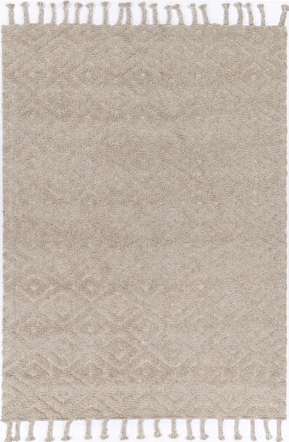 Orielle Diamond Wool Blend Ash Rug