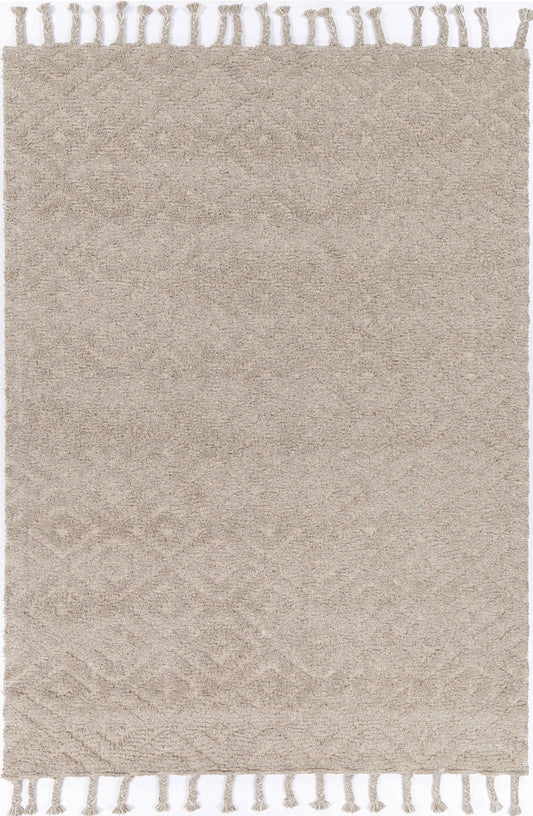 Orielle Diamond Wool Blend Ash Rug