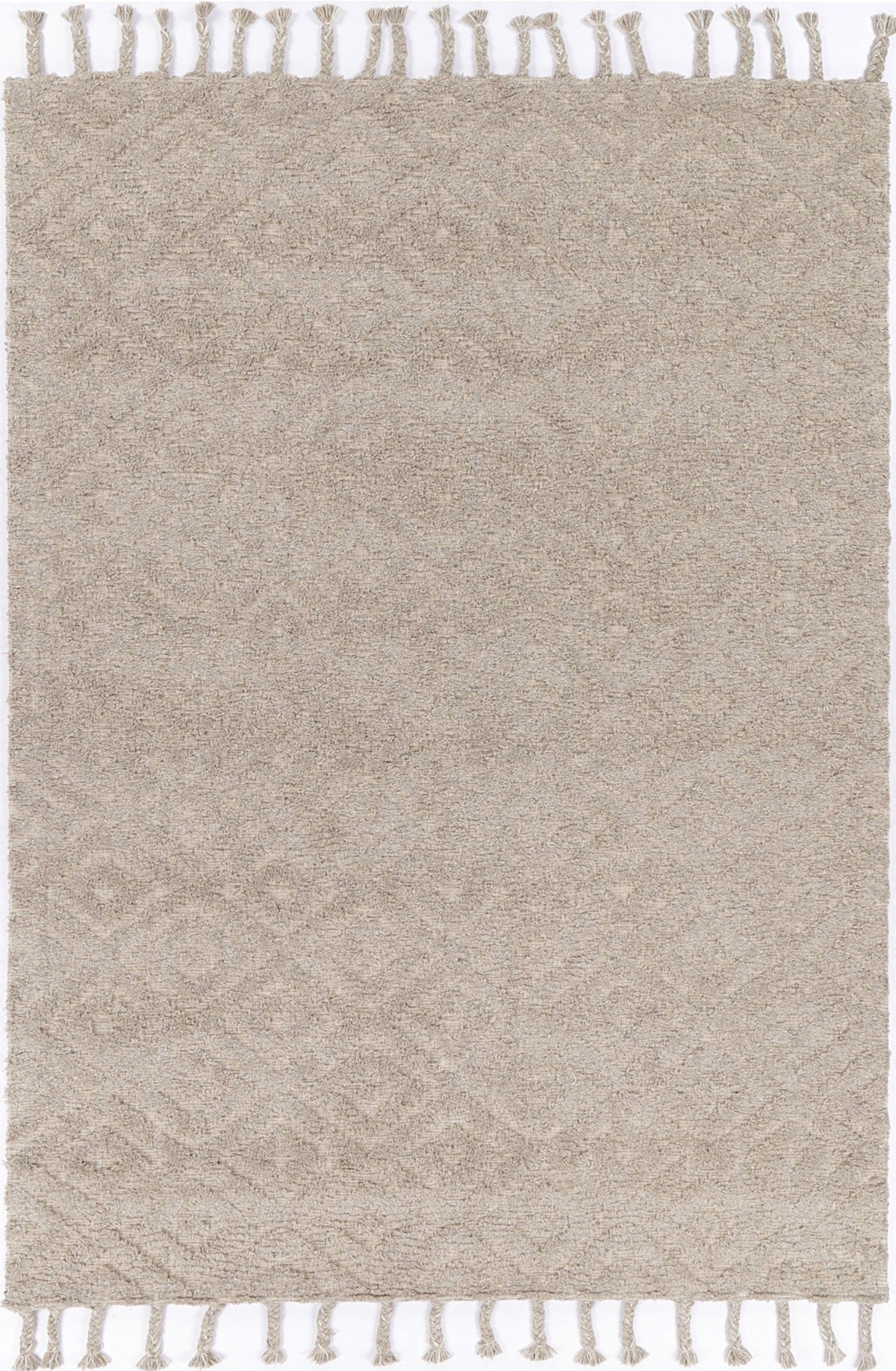 Orielle Diamond Wool Blend Ash Rug