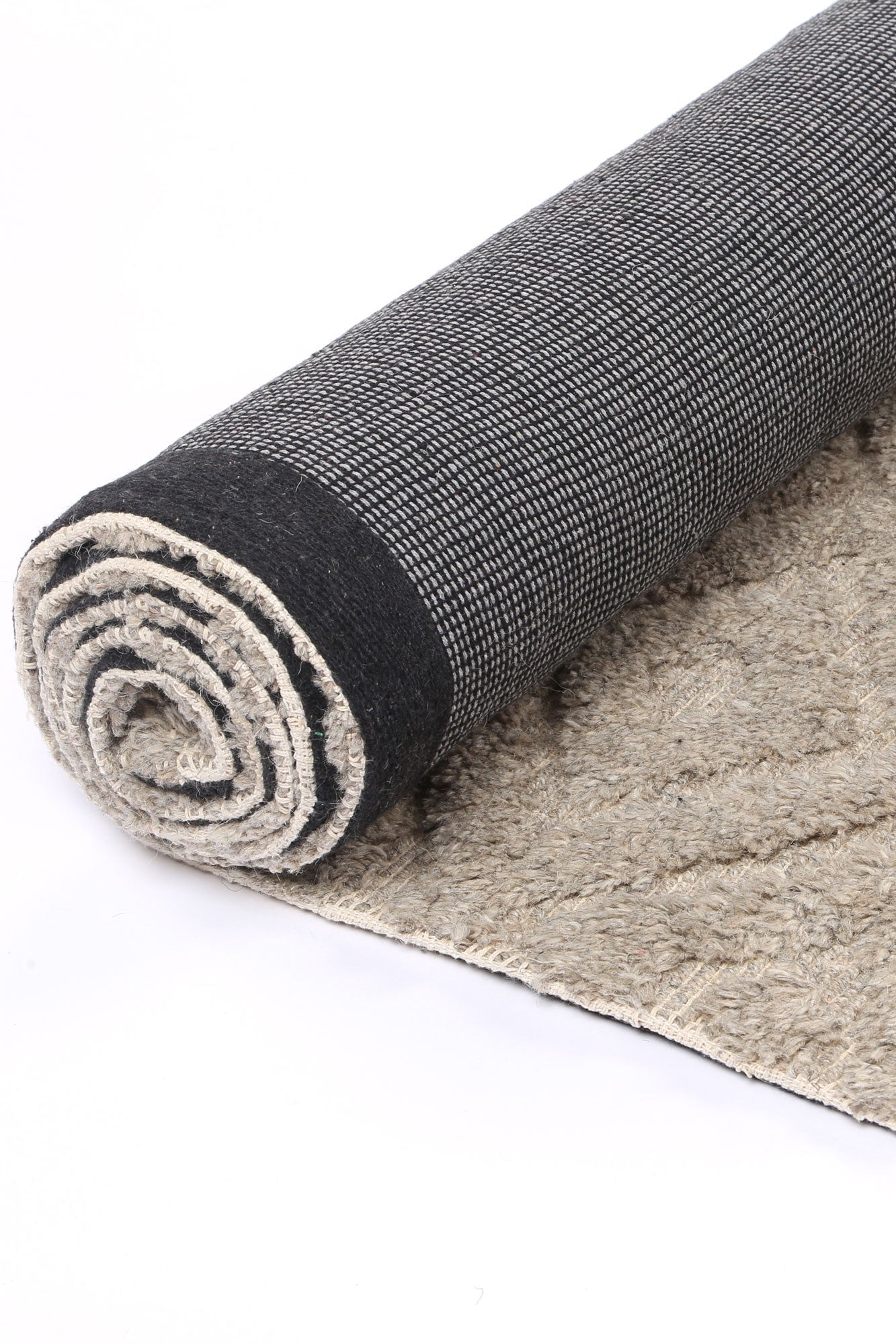 Orielle Diamond Wool Blend Ash Rug