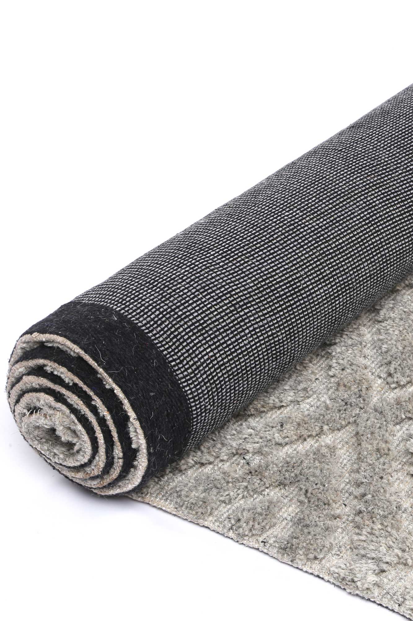 Orielle Diamond Wool Blend Grey Rug