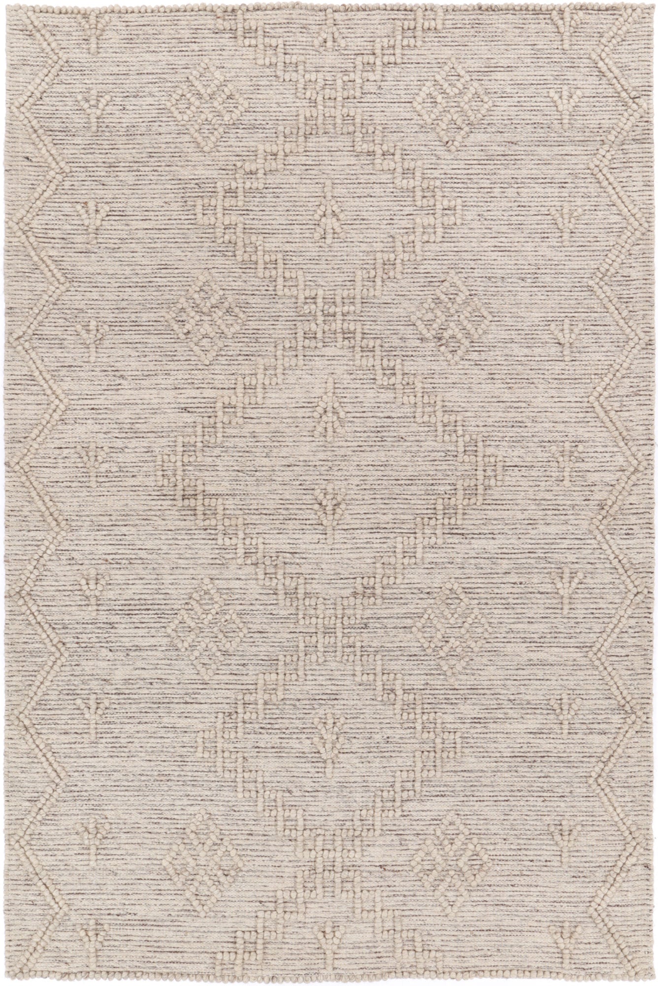 Orielle Aztec Wool Blend Ash Rug (No Tassel)