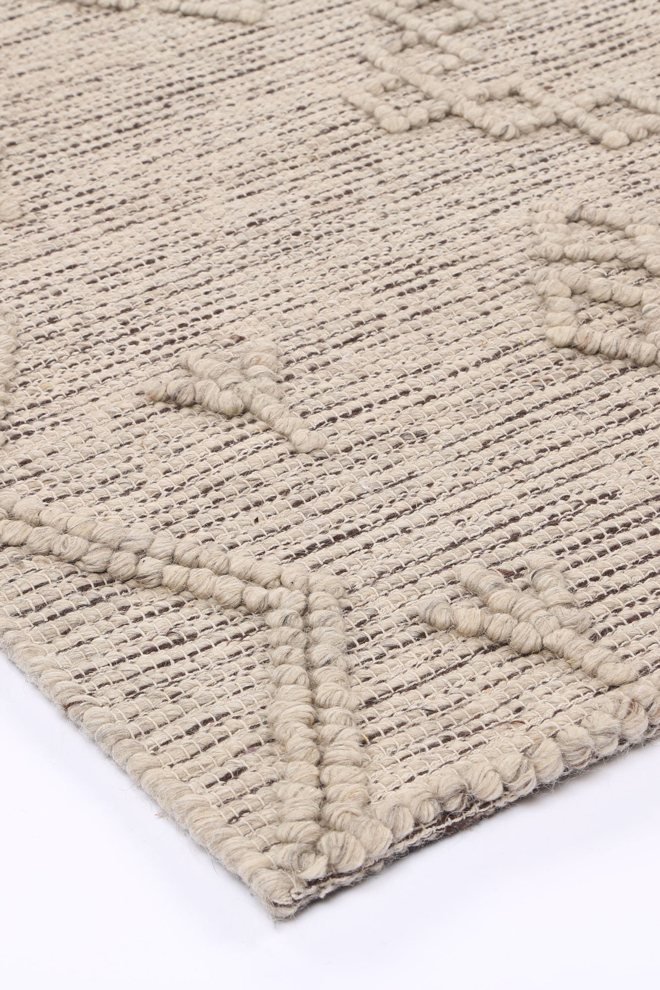 Orielle Aztec Wool Blend Ash Rug (No Tassel)