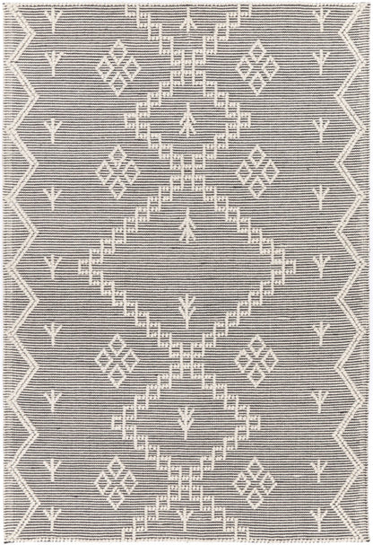Orielle Aztec Wool Blend Cream Rug (No Tassel)
