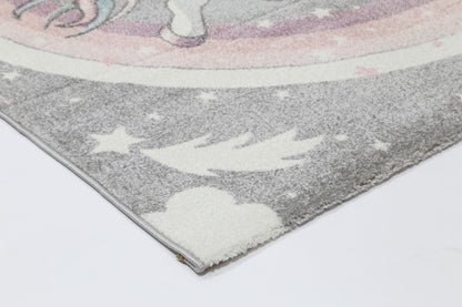 Tidal  Powerful Pegasus Grey Kids Rug
