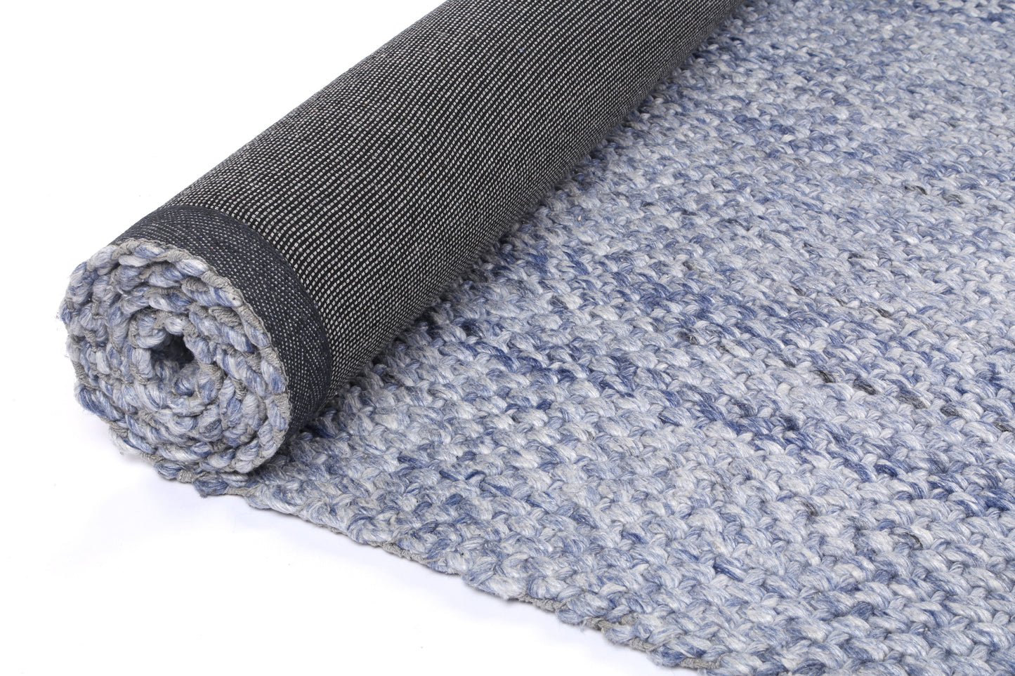 Coralia Chignon Blue Wool Blend Rug