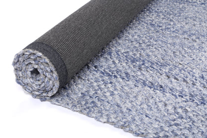 Coralia Chignon Blue Wool Blend Rug