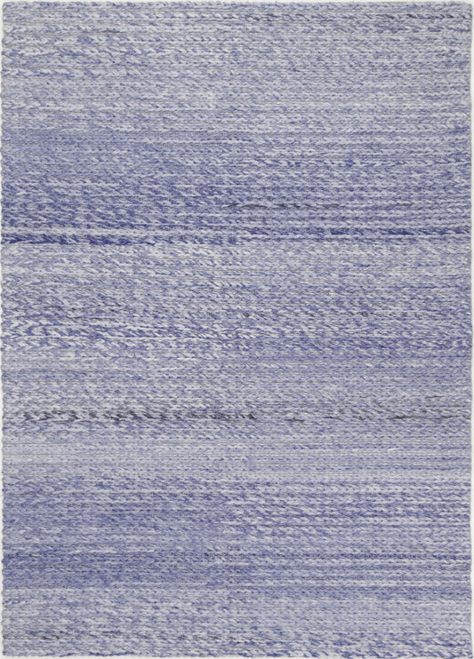 Coralia Cue Blue Wool Blend Rug