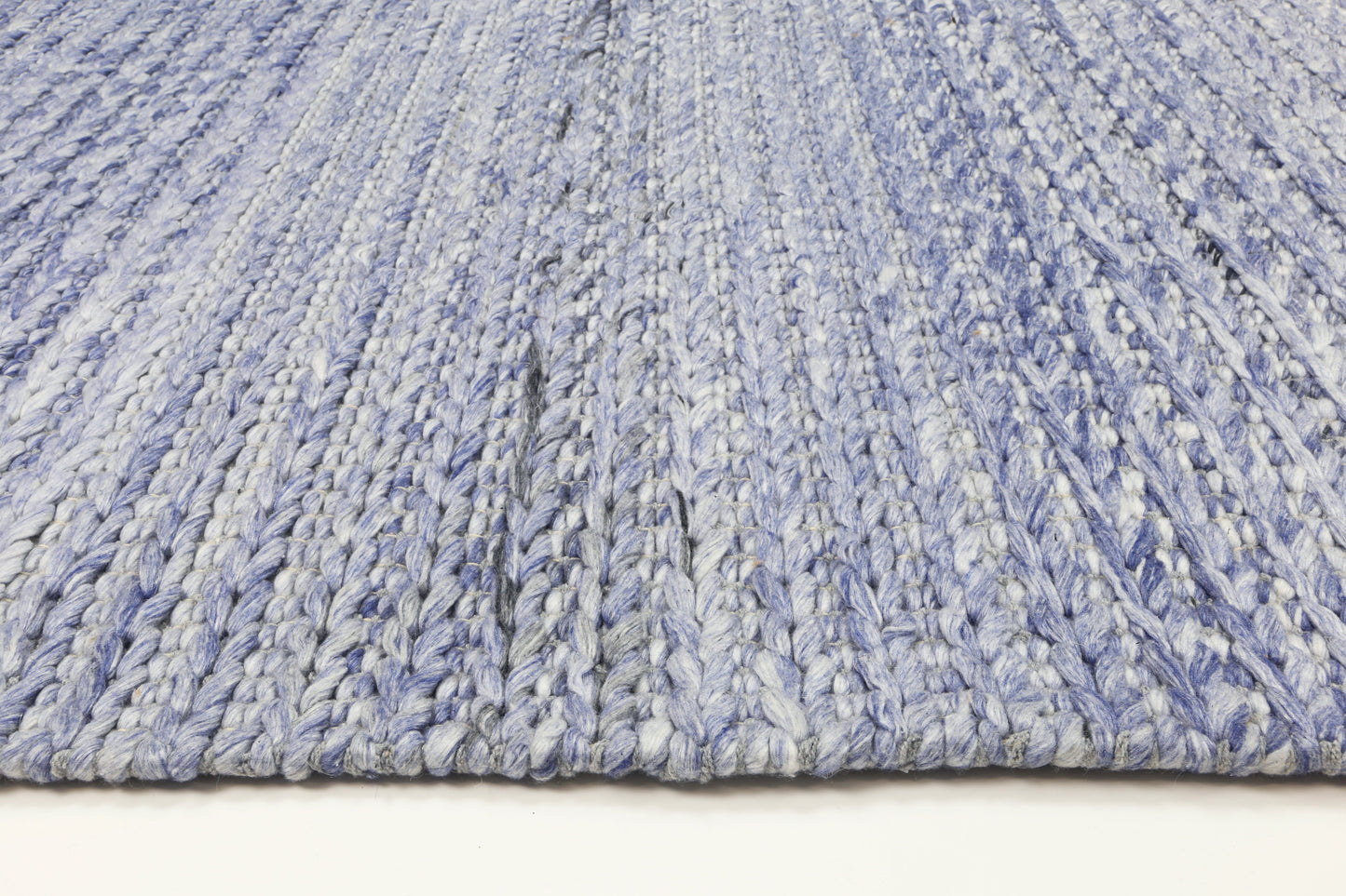 Coralia Cue Blue Wool Blend Rug